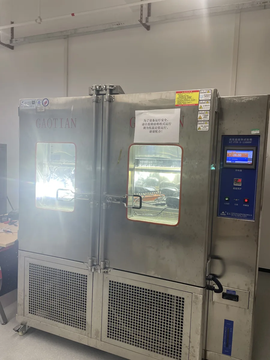 High and low temperature testing